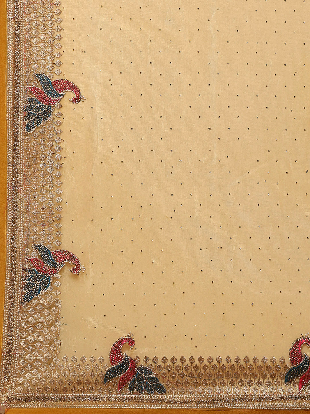 Stone Embroidery Tissue Saree