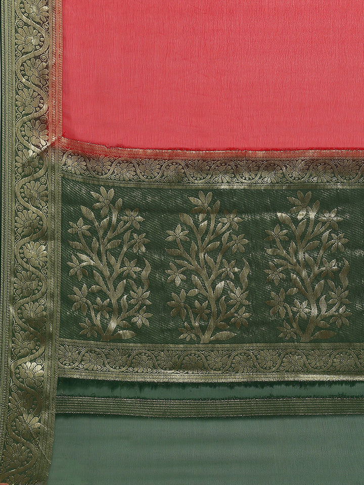 Zari Border Woven Art Silk Saree