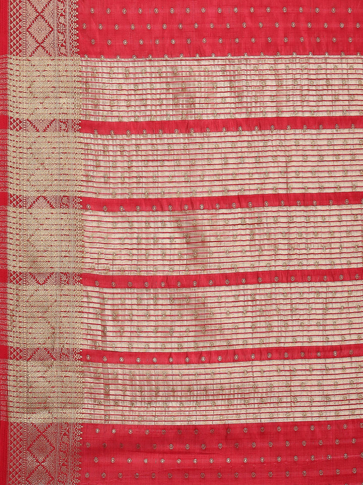 Zari Border Woven Art Silk Saree