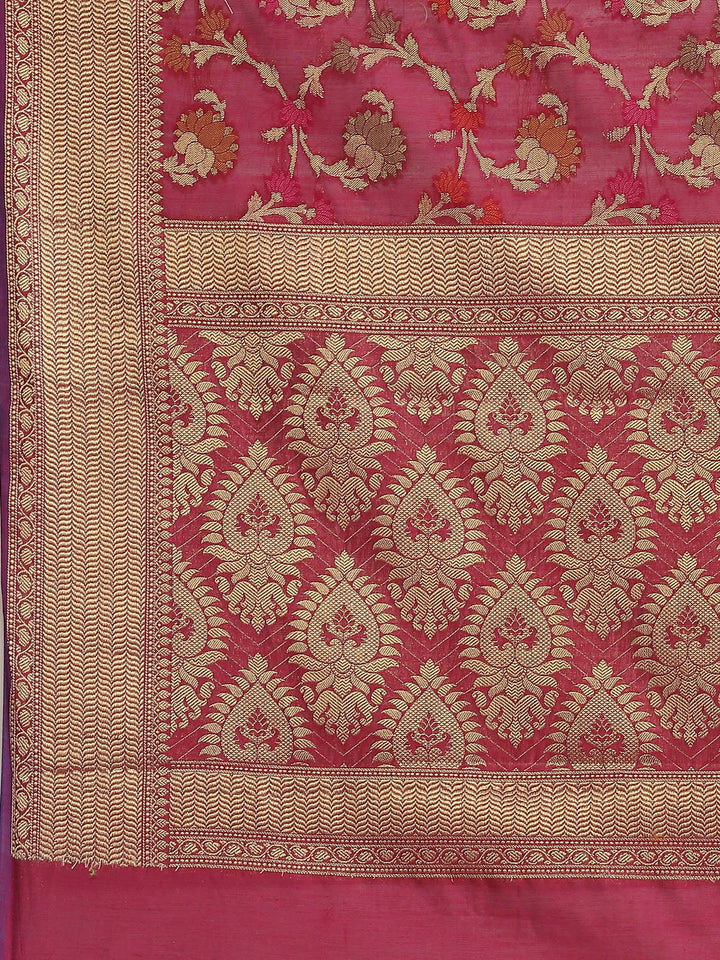 Zari Jaal Cotton Woven Saree