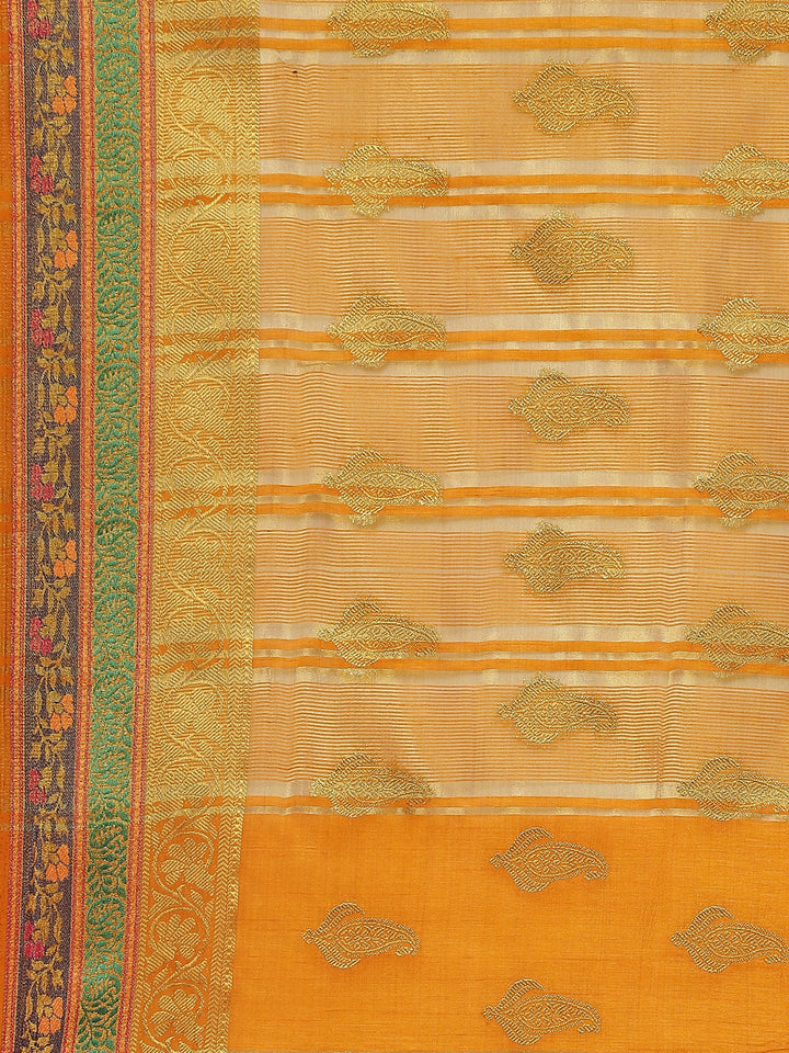 Zari Jaal Handloom Woven Saree
