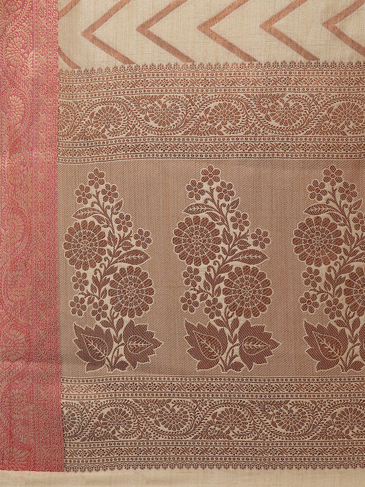Zari Jaal Woven Handloom Saree