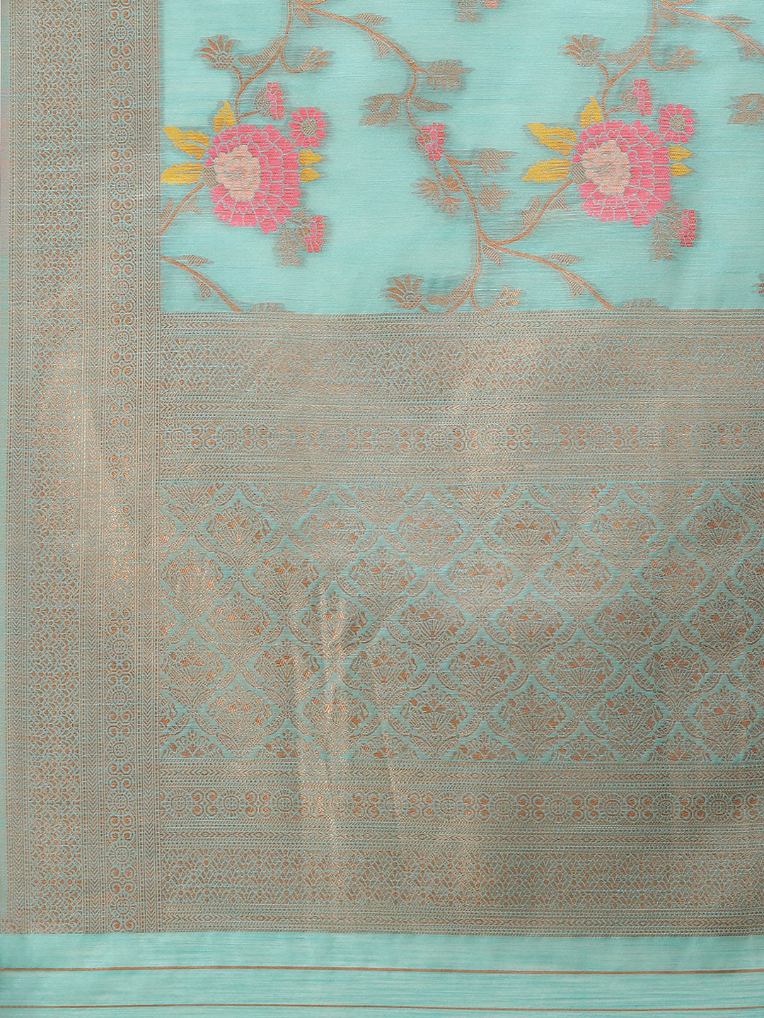 Zari Jaal Woven Cotton Saree