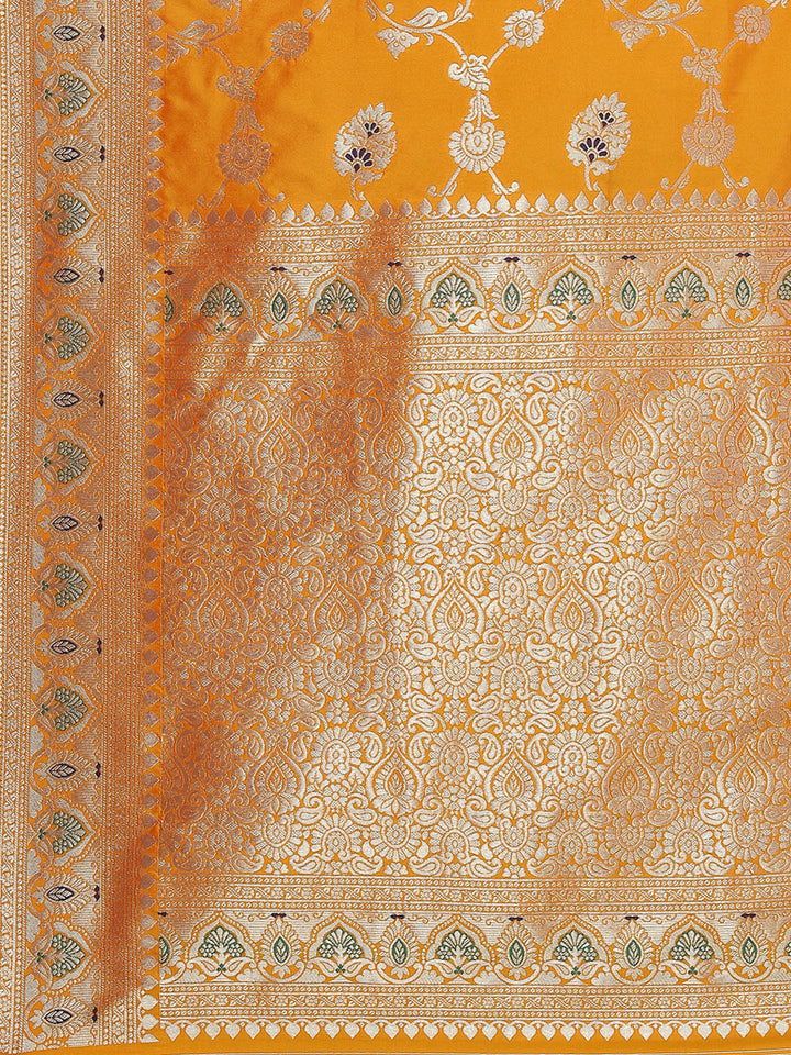 Zari Jaal Woven Art Silk Banarsi Saree