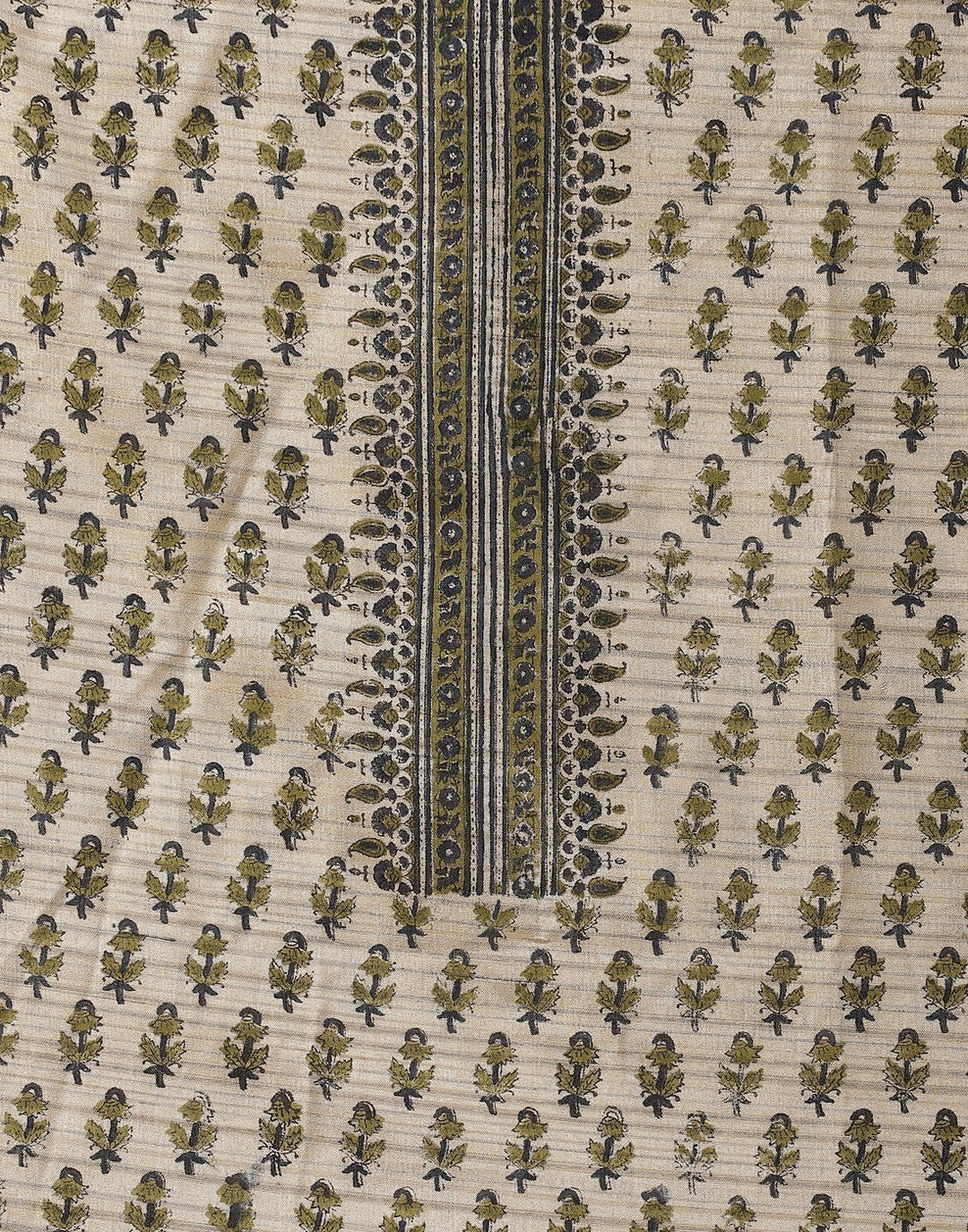 Printed Chanderi Suit Piece With Chanderi Printed Dupatta
