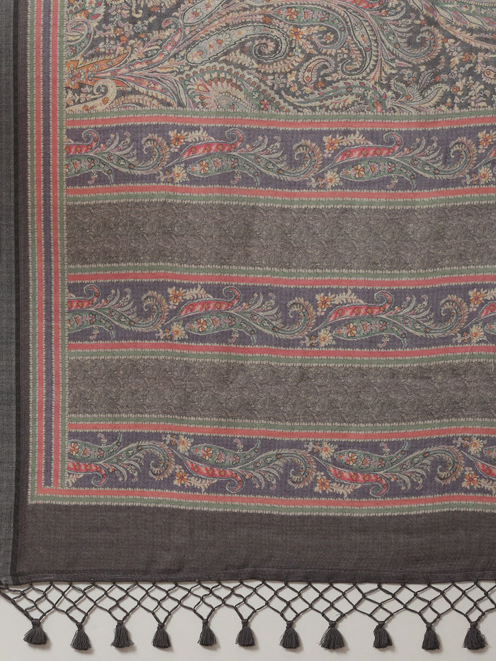 Printed Tussar Saree