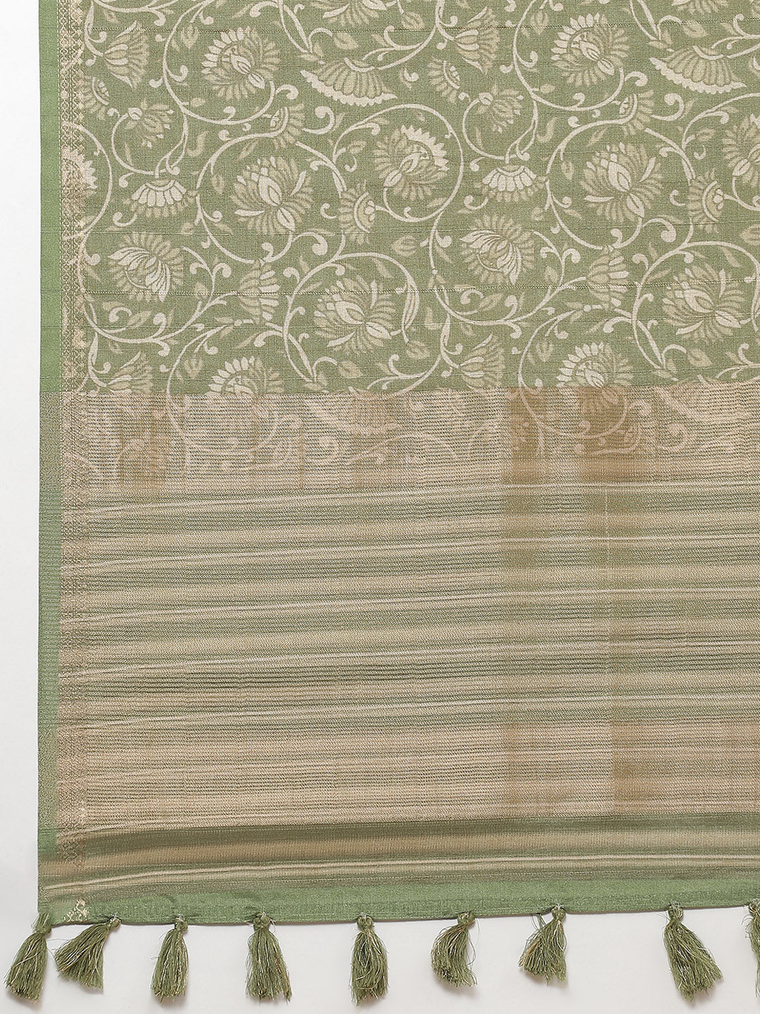 Printed Tussar Saree