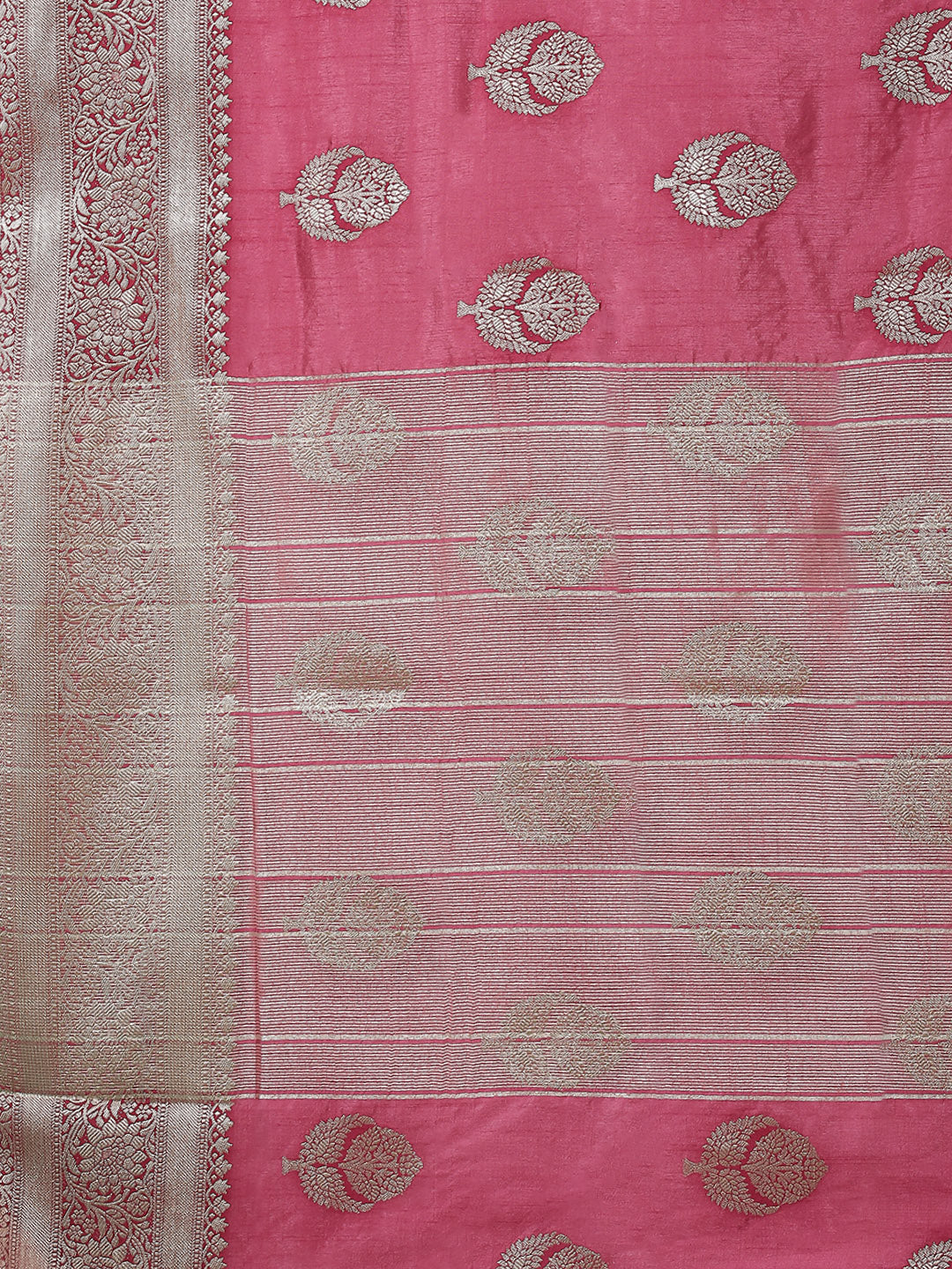 Zari Booti Woven Handloom Saree