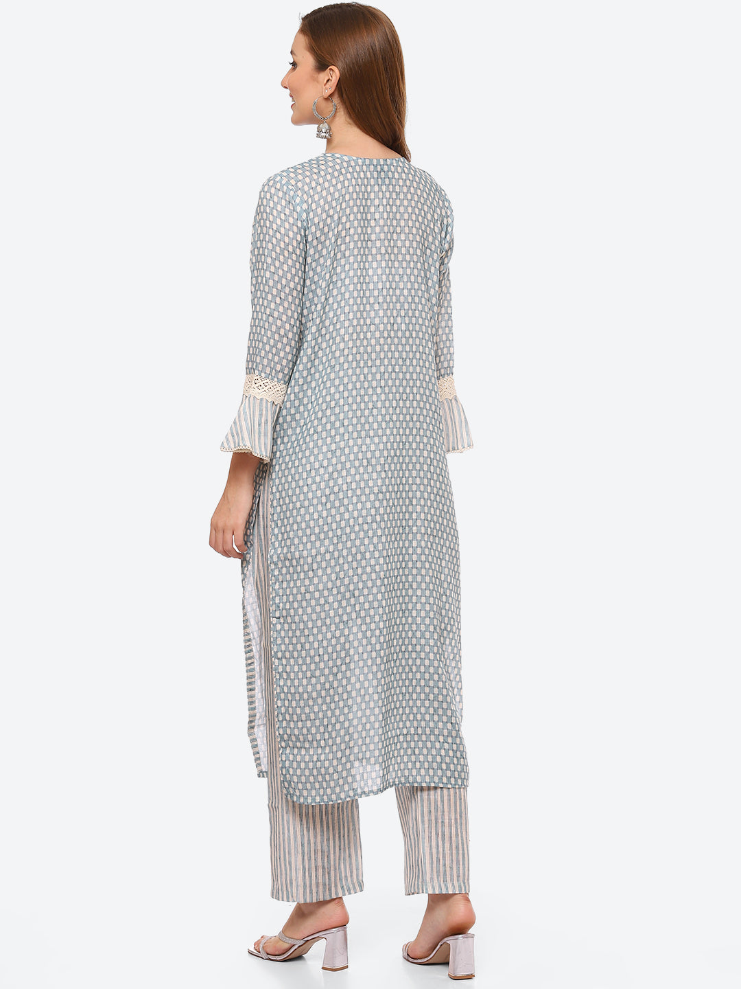 Printed Cotton Kurta With Pant
