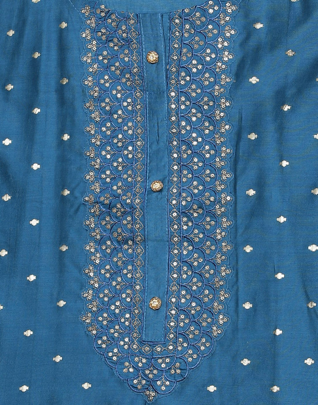 Embroidered Chanderi Suit Piece