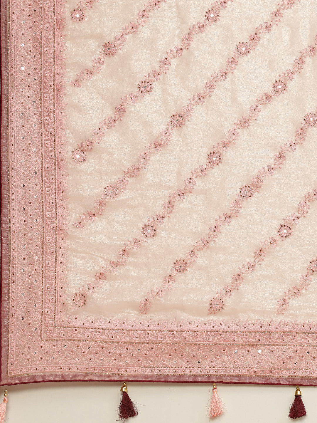 Cutdana Embroidered Organza Saree