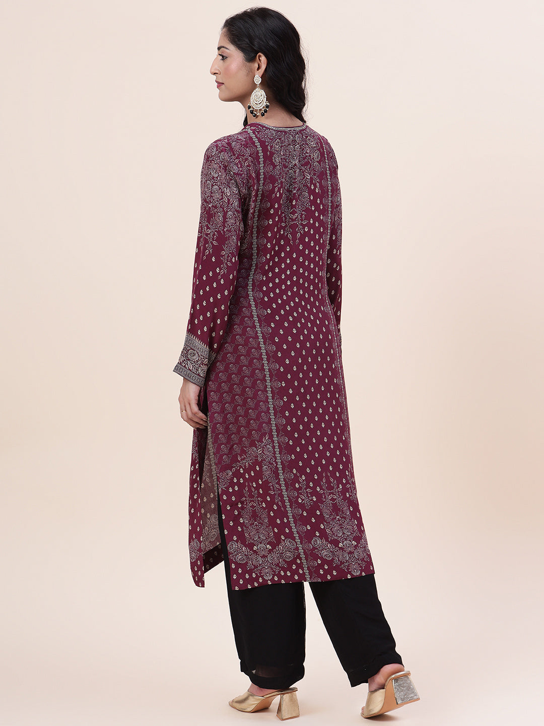Digital Printed Crepe Kurta