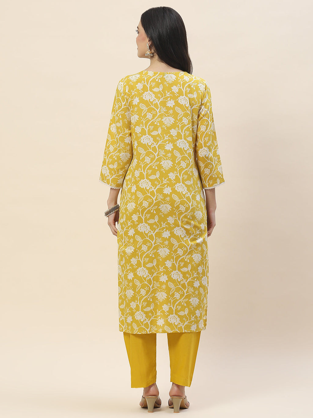 Printed Muslin Kurta With Pants