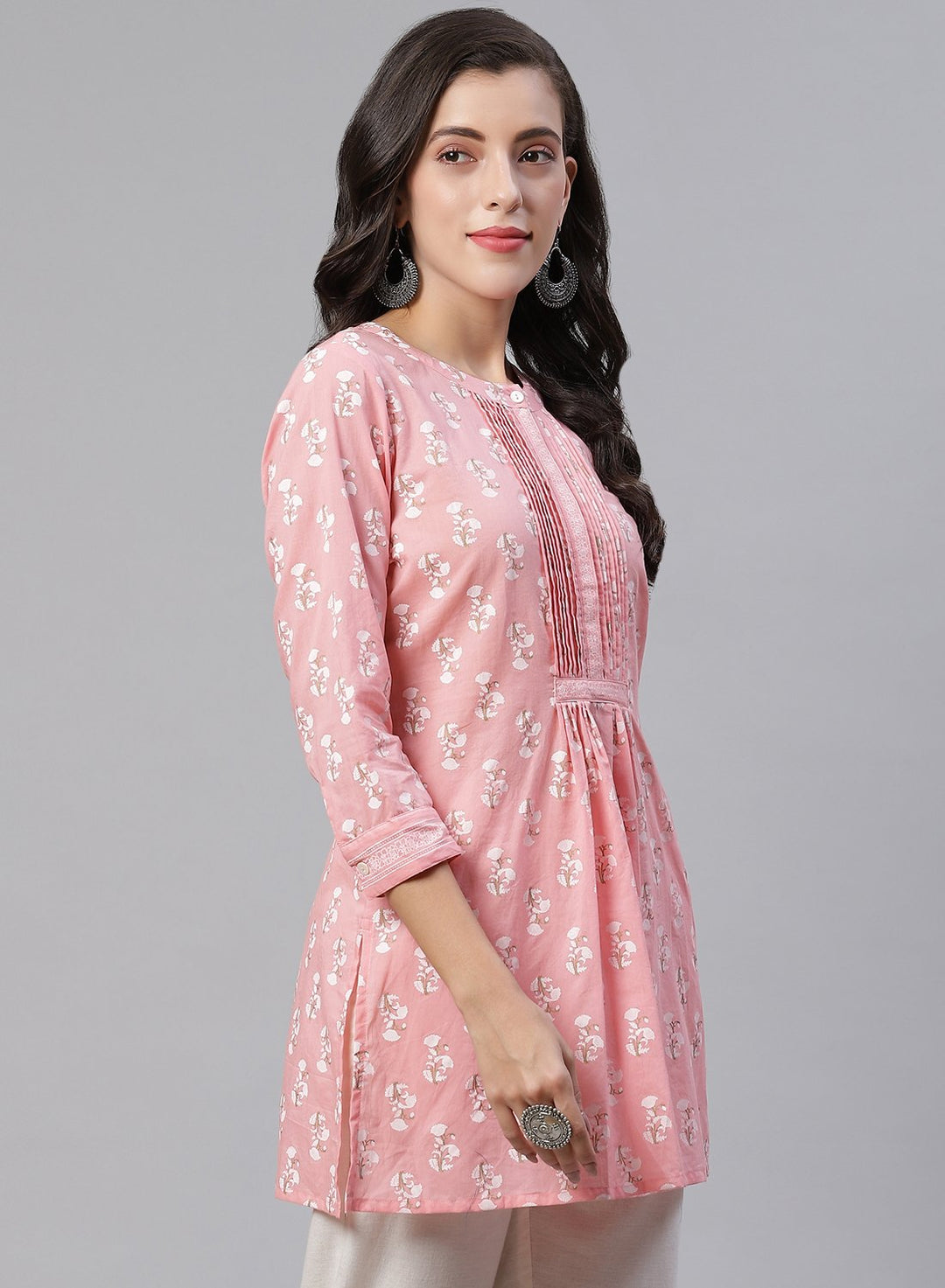 Printed Cotton Short Kurti