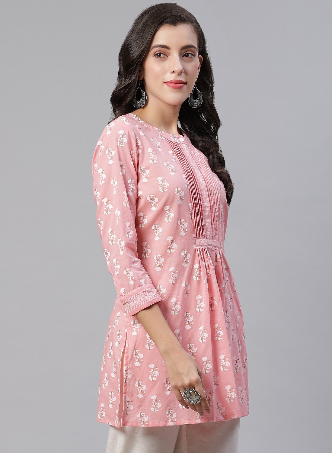 Printed Cotton Short Kurti