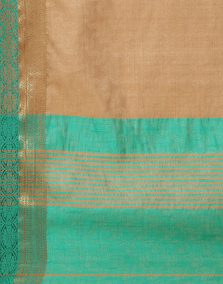 Woven Art Handloom Saree With Zari Border