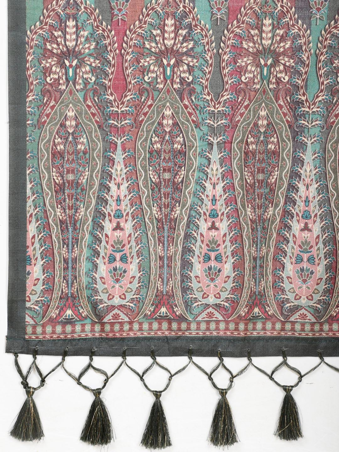 Printed Tussar Woven Saree