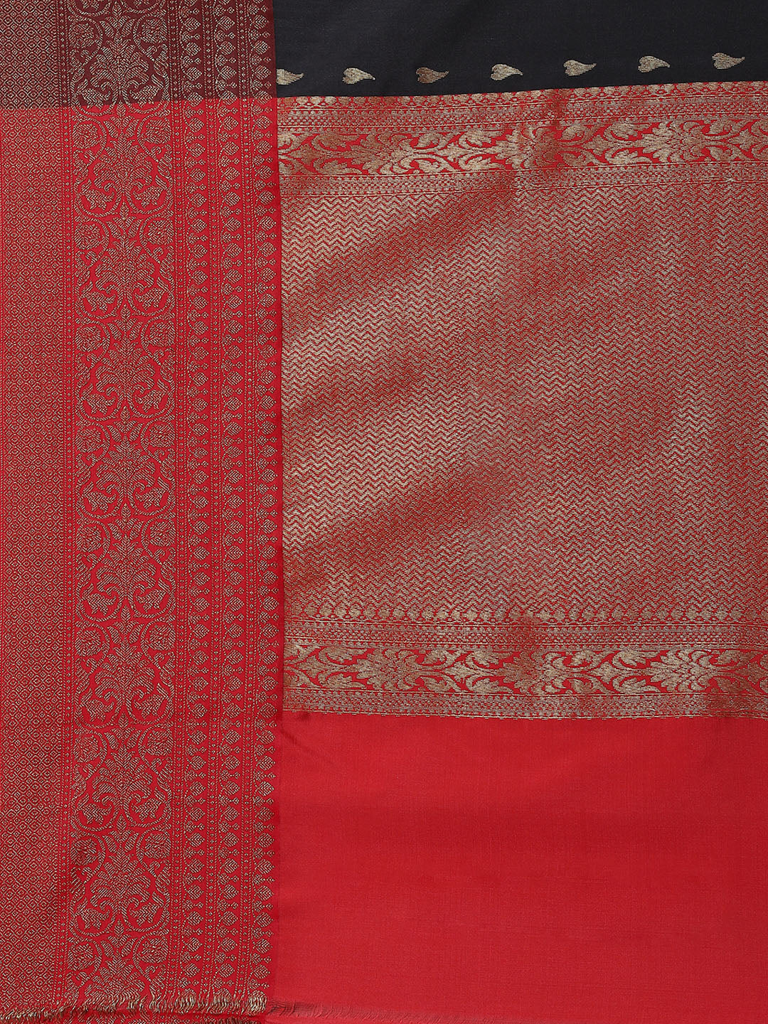 Zari Border Booti Cotton Woven Saree