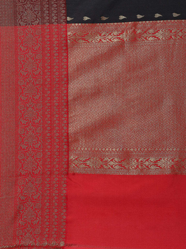 Zari Border Booti Cotton Woven Saree