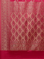 Floral Zari Jaal Handloom Woven Saree