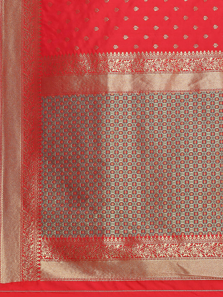 Zari Booti Woven Art Silk Banarsi Saree