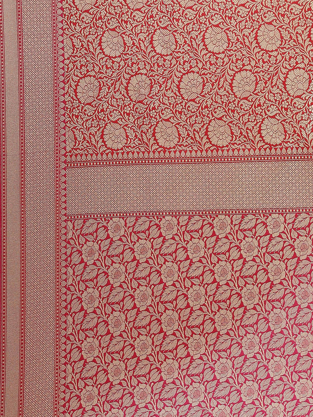 Zari Jaal Banarasi Woven Saree