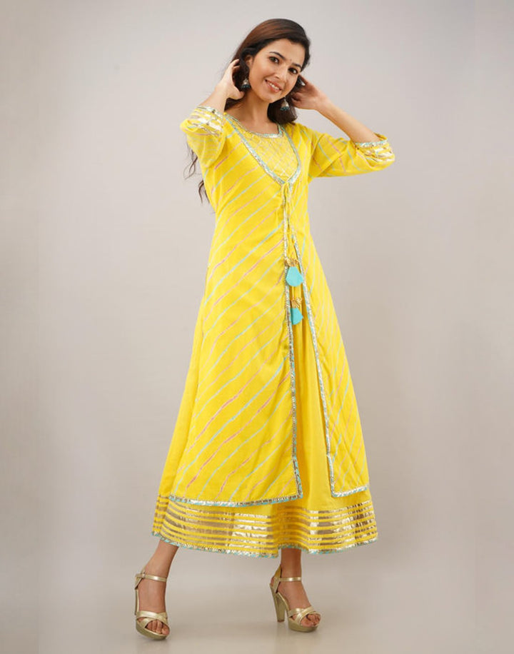 Printed Cotton Anarkali Kurti