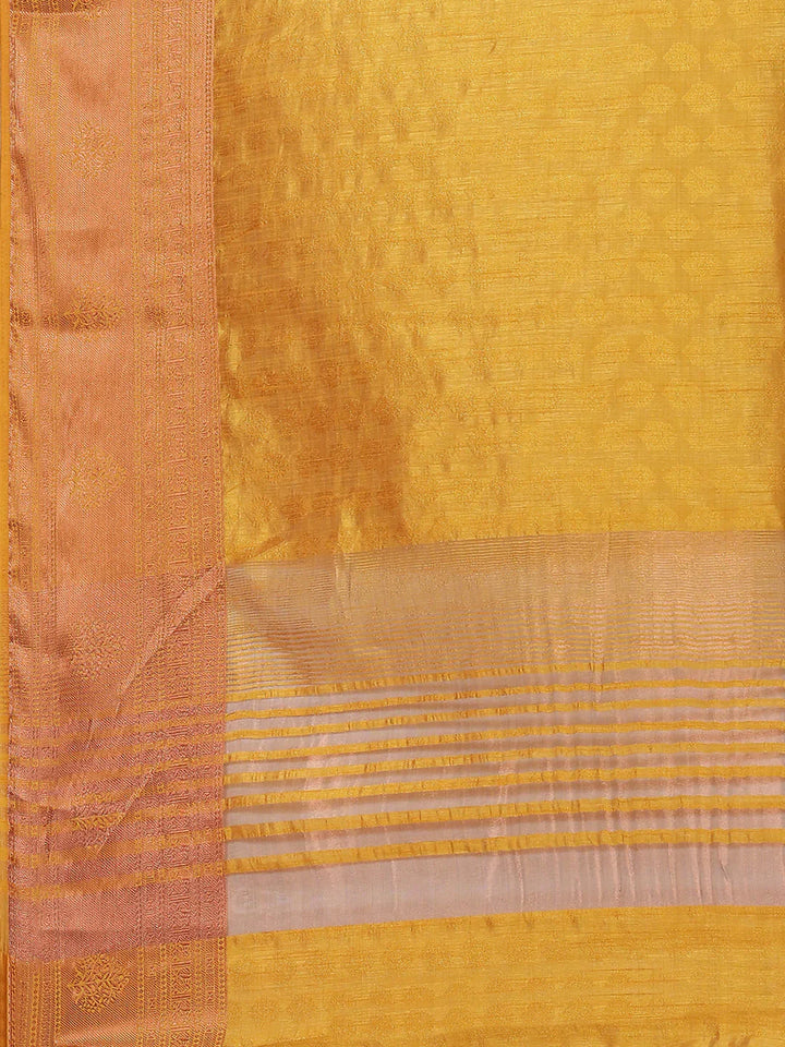 Plain Zari Border Handloom Woven Saree
