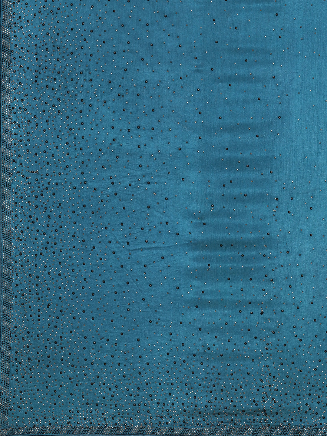 Stone Work Pure Crepe Embroided Saree