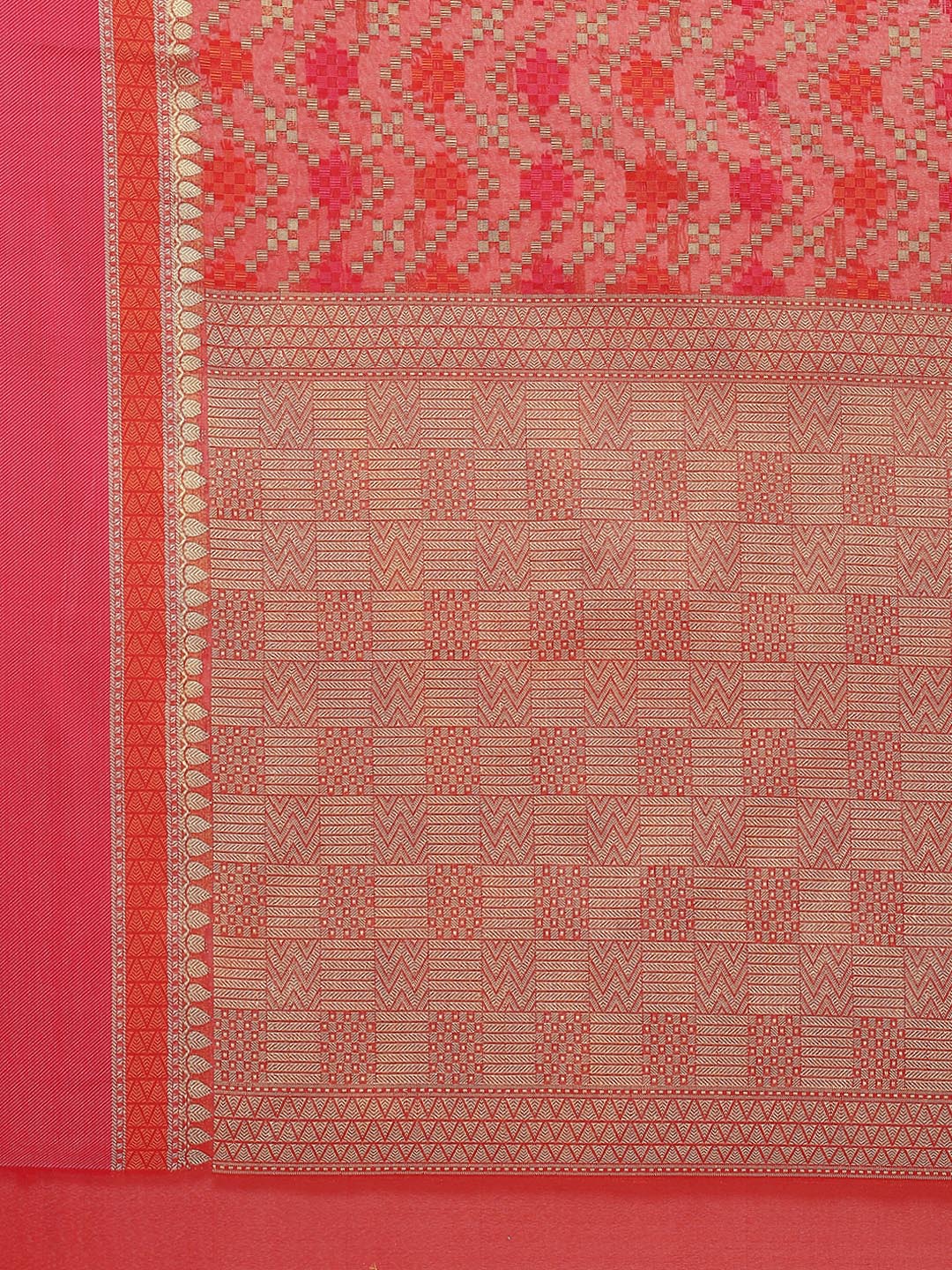 Zari Jaal Cotton Woven Saree
