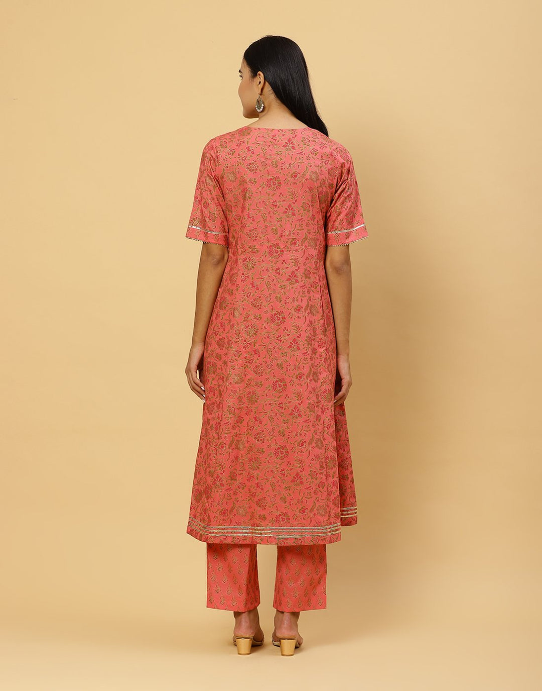 Printed Cotton Kurti With Pant