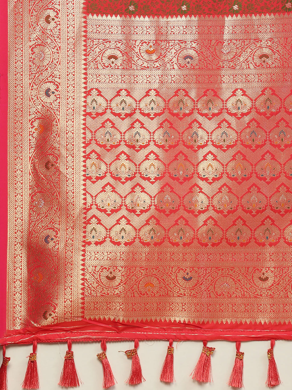 Zari Jaal Banarasi Woven Saree