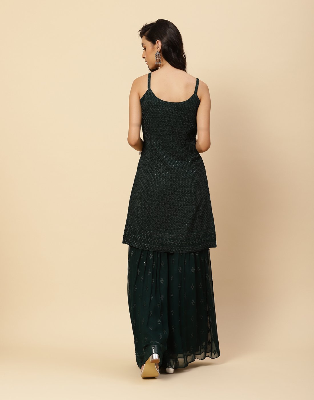 Embroidered Georgette Salwar Kameez Stitched Suit With Dupatta