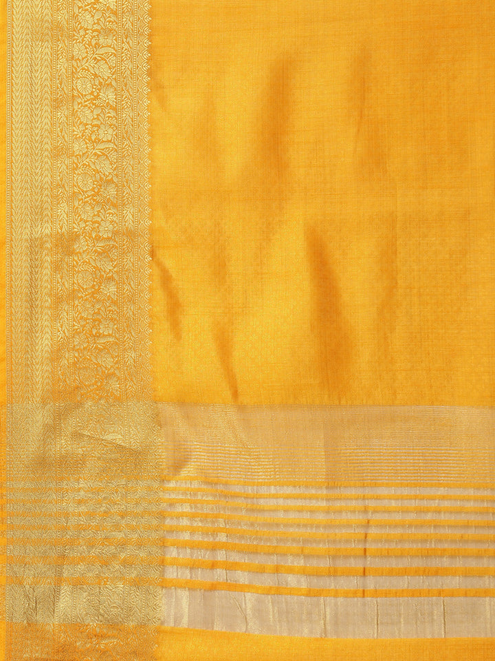 Plain Zari Border Art Handloom Woven Saree