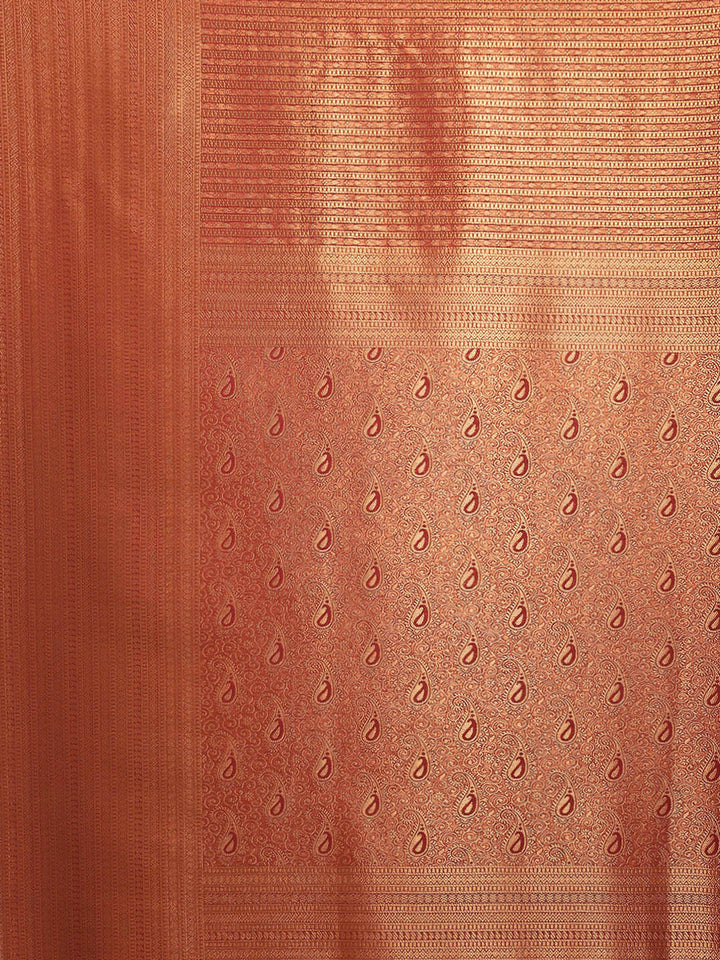 Brocade Zari Zaal Art Handloom Woven Saree