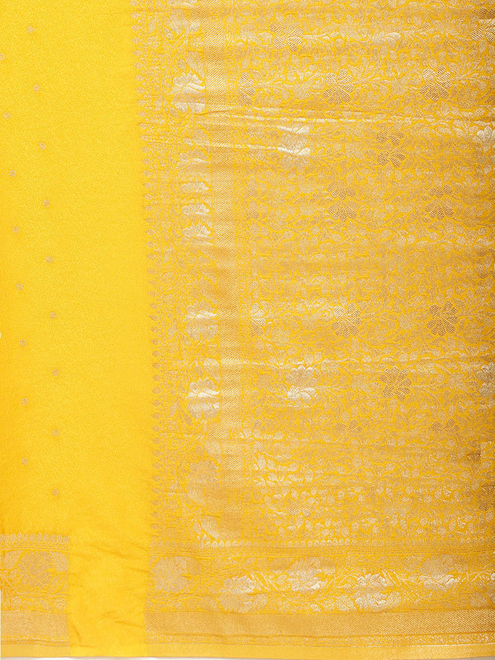 Zari Jaal Woven Crepe Saree