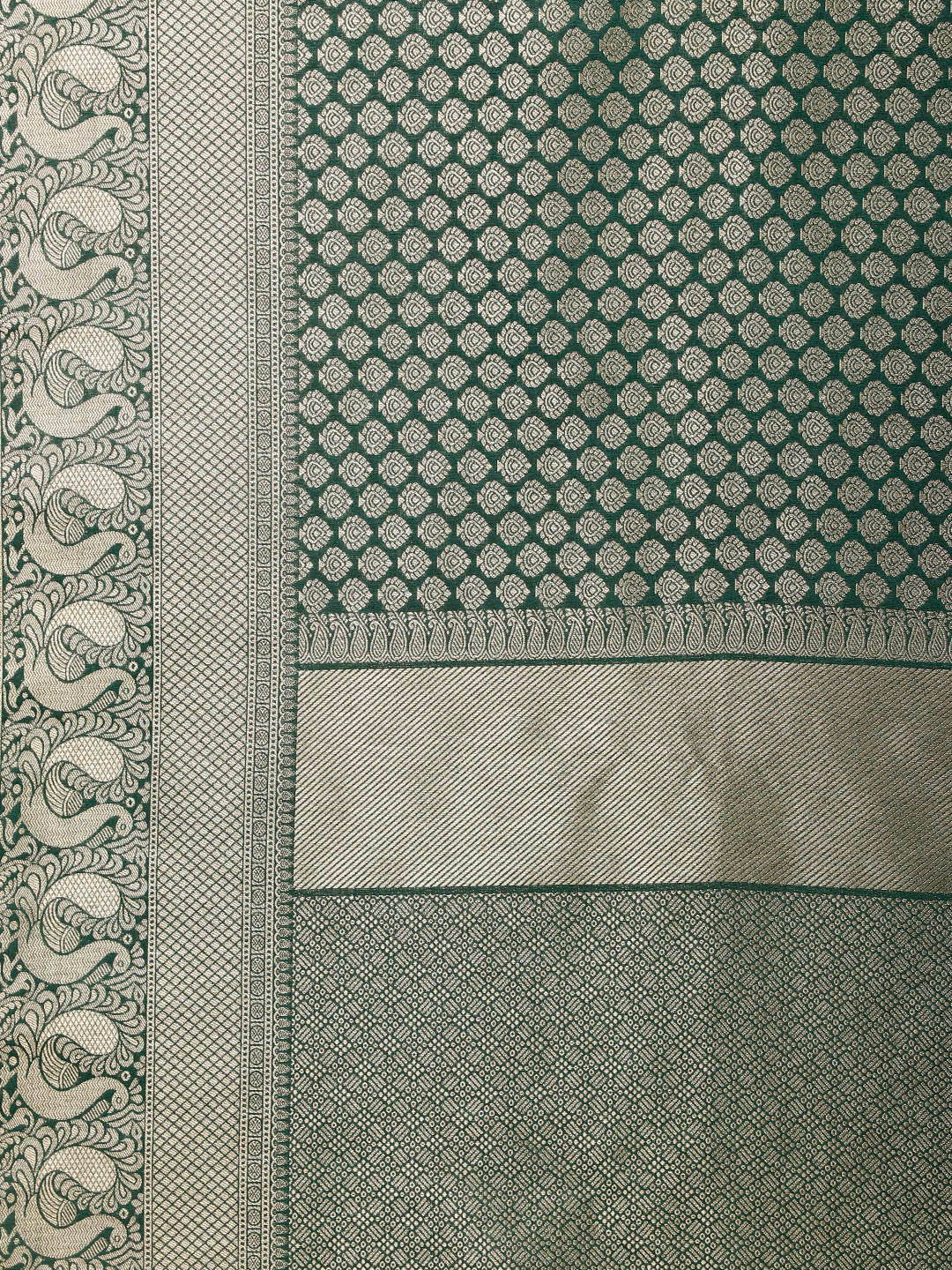 Brocade Zari Jaal Handloom Woven Saree