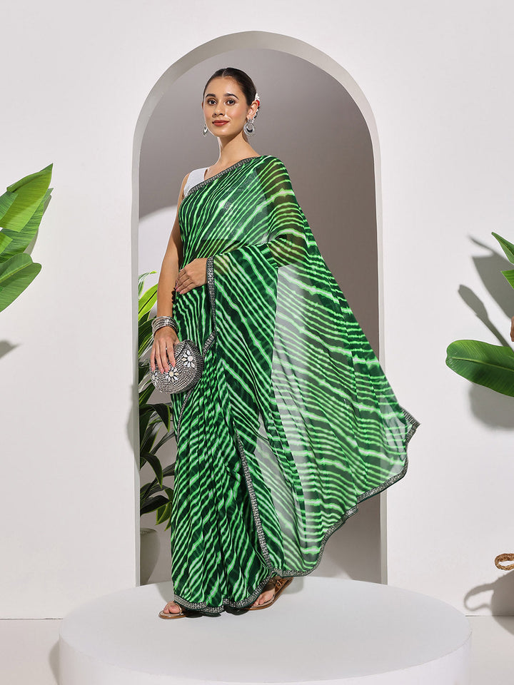 Printed Georgette Saree