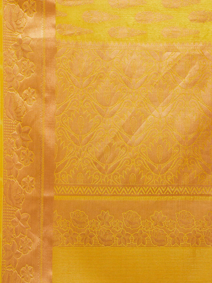 Zari Border Booti Handloom Woven Saree