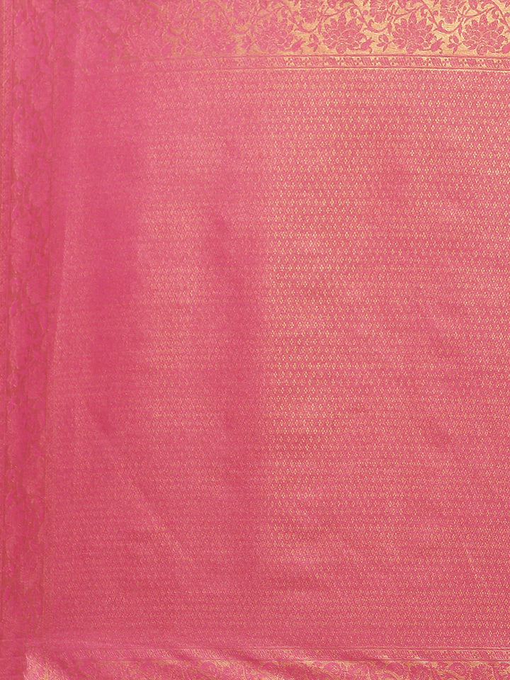 Floral Zari Jaal Woven Saree
