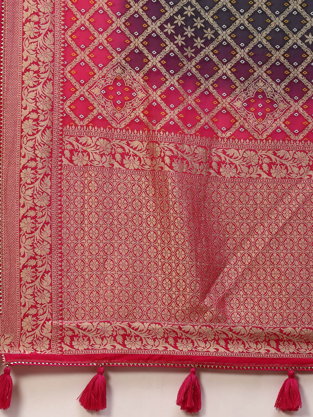 Gharchola Georgette Plain Saree