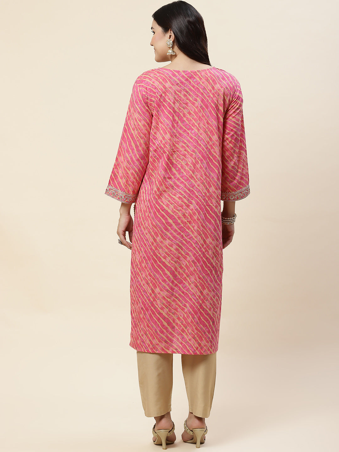 Leheriya Printed Cotton Kurta