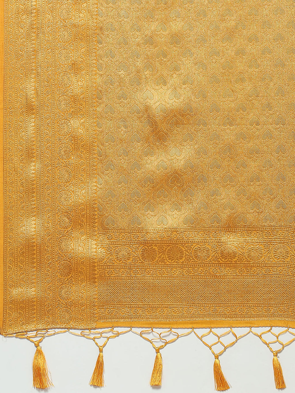 Zari Border Booti Woven Handloom Saree