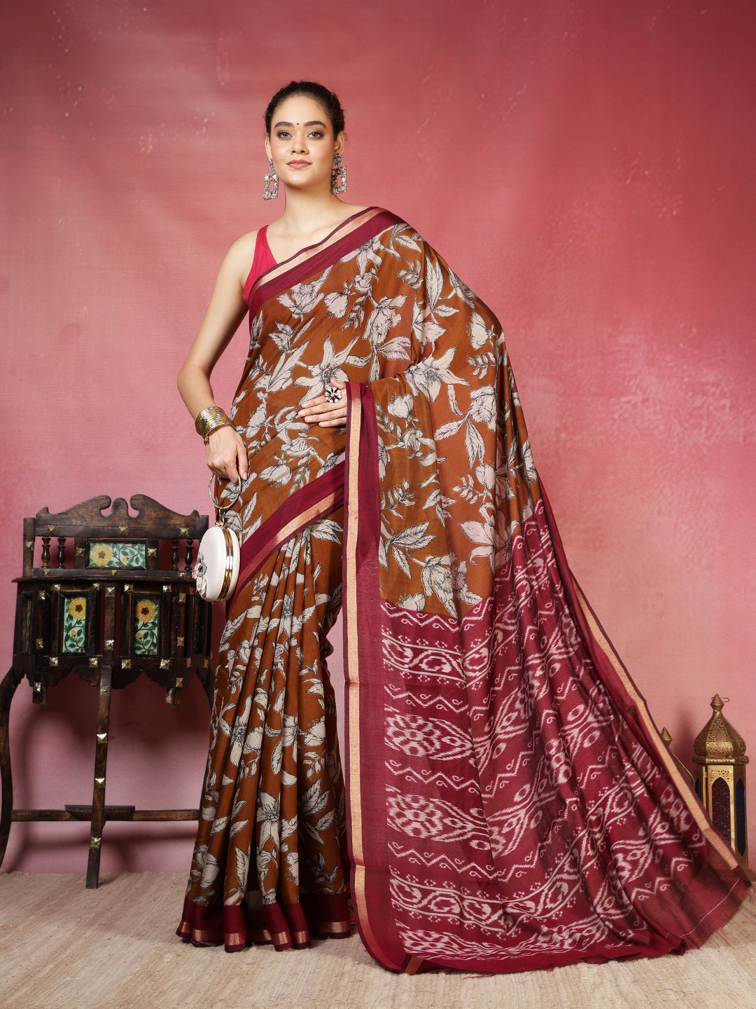 Plain Art Silk Saree