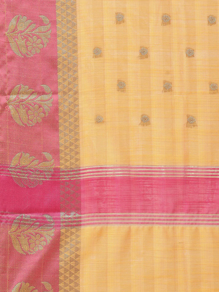 Zari Booti Cotton Woven Saree