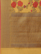 Floral Zari Jaal Cotton Woven Saree