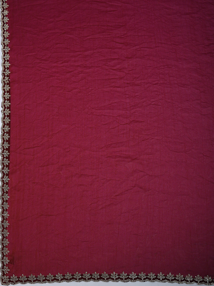Embroidered Organza Saree