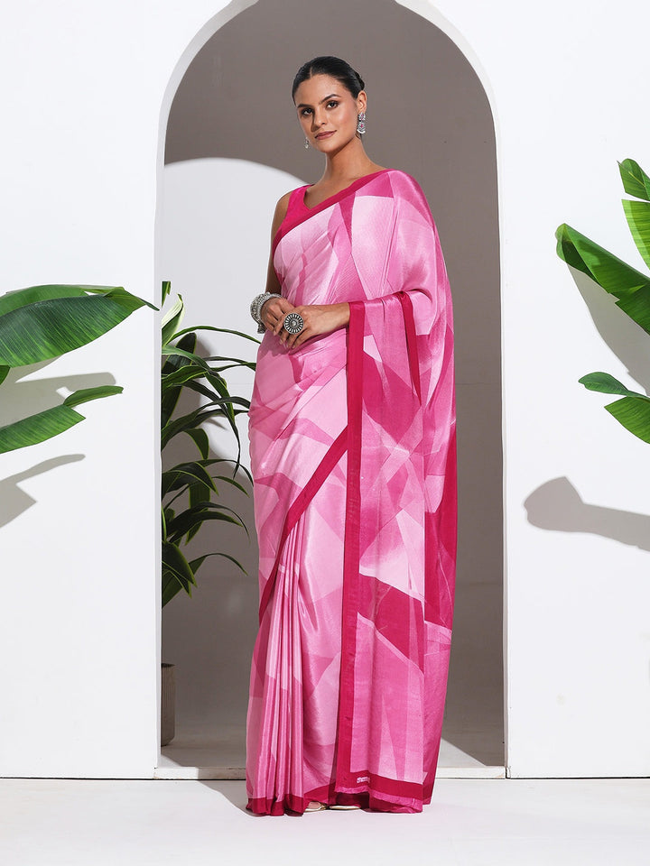 Digital Printed Crepe Saree