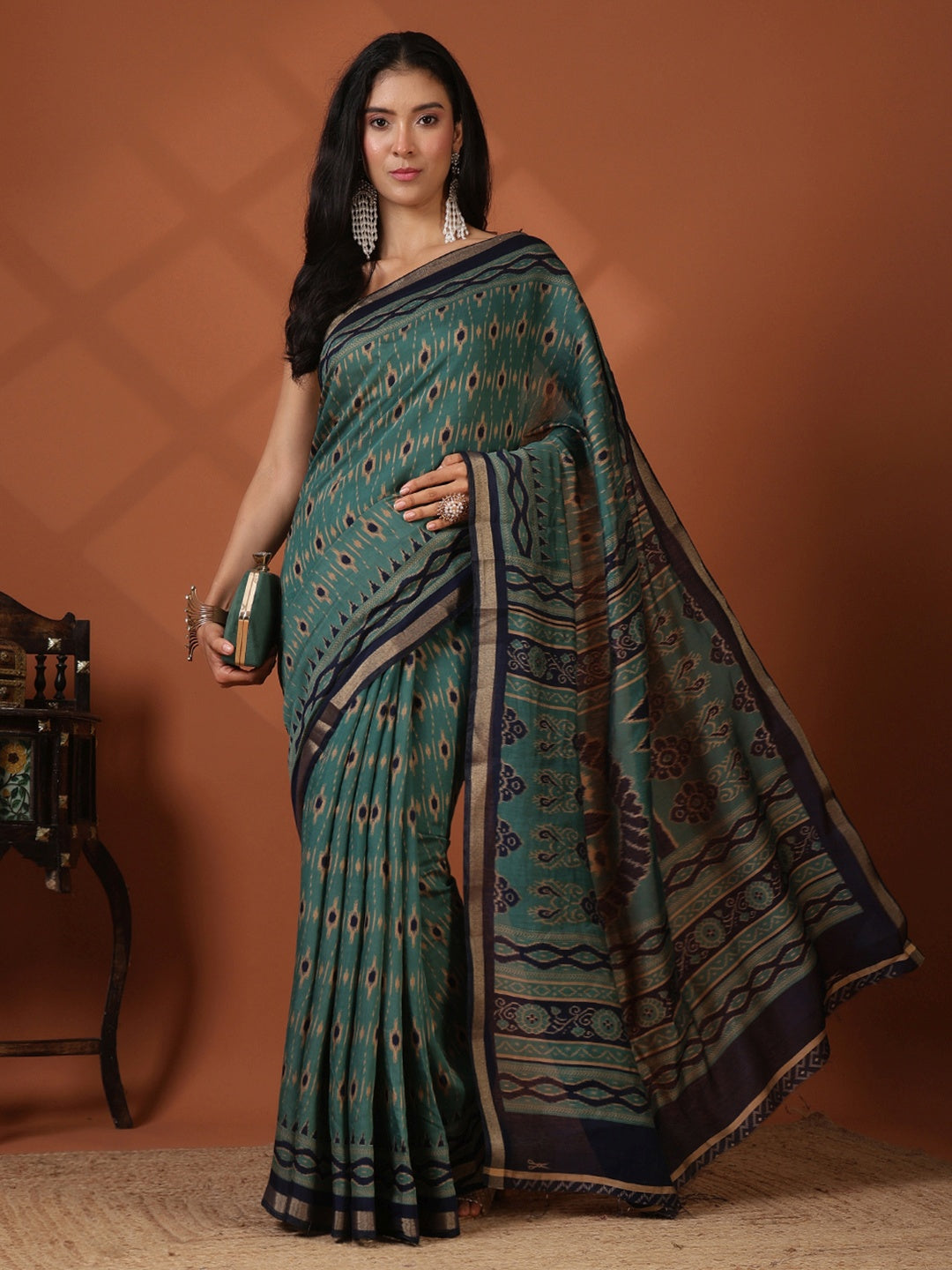 Digital Printed Art Silk Saree
