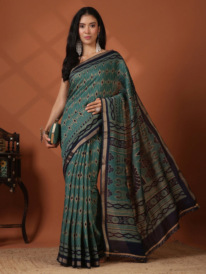 Digital Printed Art Silk Saree